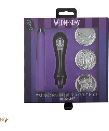 Buy Cinereplicas Wednesday Wax Seal Stamp Kit | 3 Seals - Ice Cold Hand Nevermore Academy Emblem | Official Licensed Product - International Shipping Available - Buy Online on GoSupps.com