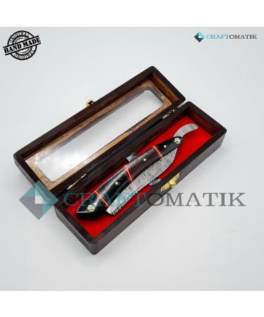 Razor Damascus Steel Men's Gift Set | Handmade Barber Razor DBR56 | Premium Quality for the Perfect Gift - Buy Online on GoSupps.com