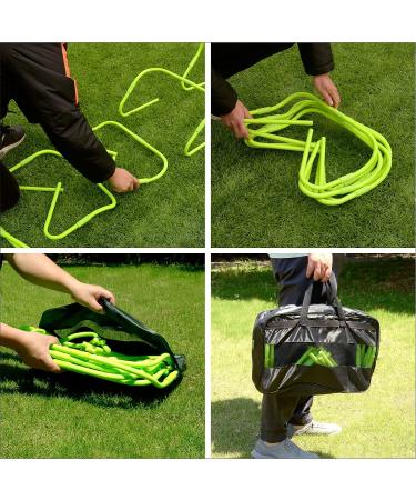 CAIKEI Upgraded Agility Speed Hurdles - Adjustable Height, Ultra Durable, 6 Pack Green - Buy Online on GoSupps.com