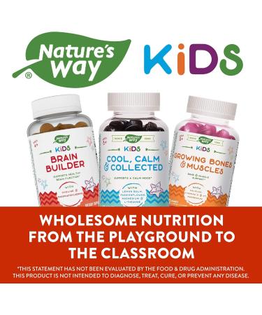 Nature's Way Kids Brain Supplement Gummies Supports Healthy Brain Function* Lemonade Flavored 60 Gummies - Buy Online on GoSupps.com
