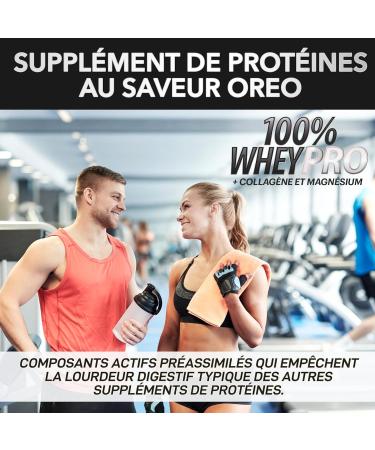 Farma Fusion 100% Pure Whey Protein with Collagen & Magnesium | 43g Pure Protein Per Serving | 0% Sugars | Taste Biscuit 1000g - Buy Online on GoSupps.com