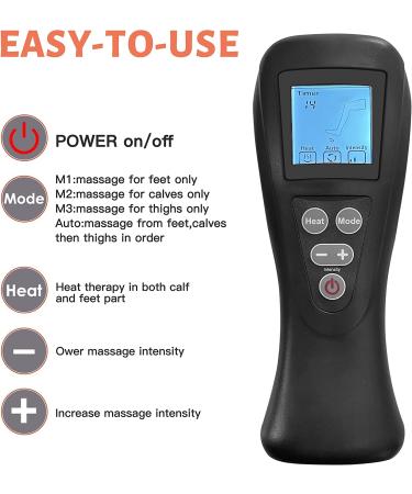 CLORIS 2021 Arms Leg Massager with Heat Function - 4 Modes, 4 Intensities for Arms, Tired Feet, Legs, Calf - Deep Kneading | Relax Leg Muscle Gifts for Mom & Dad - Buy Online on GoSupps.com