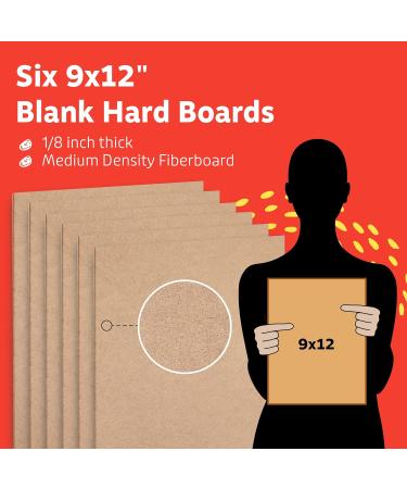 Artlicious 9x12 Hardboard 6 Pack - Superior Canvas Panel Board Replacement - Buy Online on GoSupps.com