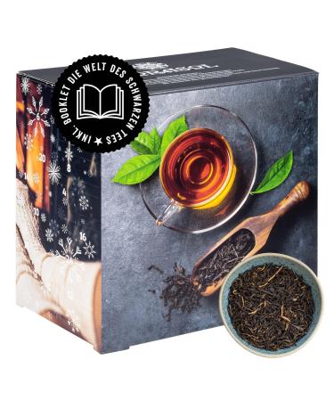Corasol Premium Black Tea Advent Calendar 24 high-quality black teas from all over the world for gourmets (178 g) Black Tea