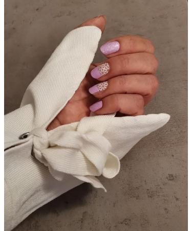 Cozy Winter Patterned Nail Wraps by Lovelyface Nails - 16 Thin Self-Adhesive Foils - Long Lasting & Non-Toxic - Buy Online on GoSupps.com