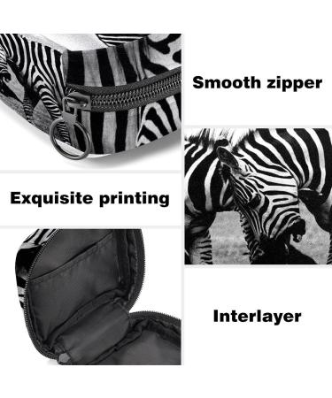 Wildlife Zebra Animal Sanitary Napkin Storage Bag Menstrual Pad Bag Portable Nylon Oxford Cloth Menstrual Cup Pouch with Zipper for Teen Girls Women Ladies Multicoloured 13 - Buy Online on GoSupps.com