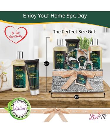 Luxurious Spa Gift Baskets for Women | Floral Berry Bath & Body Set - Perfect for Christmas Mother's Day & Birthdays - Buy Online on GoSupps.com