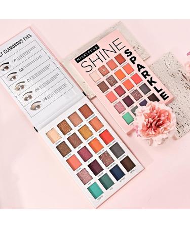 Eye Shadow Palette Makeup - Eye Shadow Pallet 20 Colors | Matte Shimmer Makeup Palette Long Lasting Waterproof Colorful Powder Eye Shadows Pigmented Makeup Palette Pochy - Buy Online on GoSupps.com