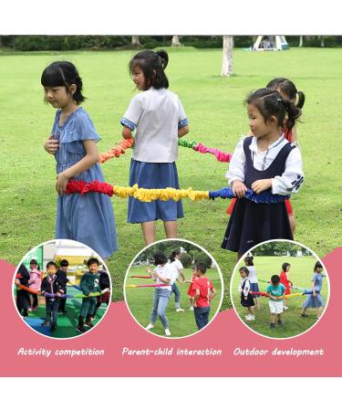 Cooperative Stretchy Band Elastic 78.74in Colorful Portable of War Rope Tear Resistant Fleece Exercise Bands for Group Games Fits 3 People Stretchy Band 300cm - Buy Online on GoSupps.com