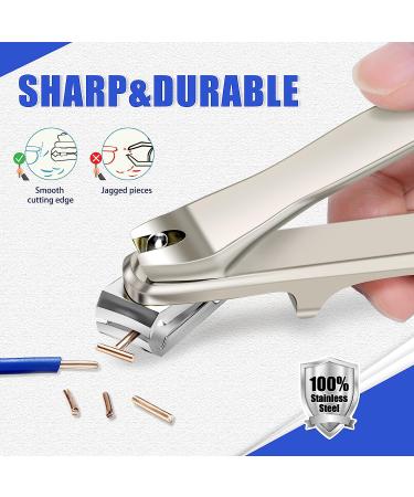 Dr. MODE Easy Grip 360 Rotary Toenail Clippers for Men Seniors - Ultra Sharp Stainless Steel Nail Cutters with Long Handle and Nail File - Buy Online on GoSupps.com