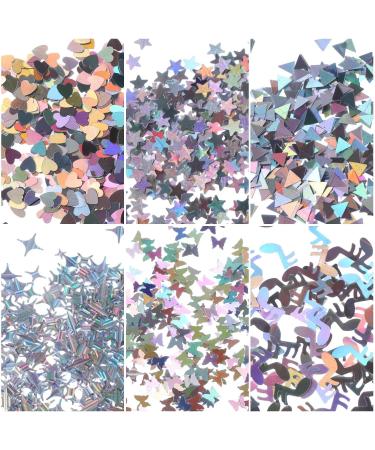 Star Colorful Confetti Sticker Nail Art Mermaid Sequins Nail Glitter - Buy Online on GoSupps.com