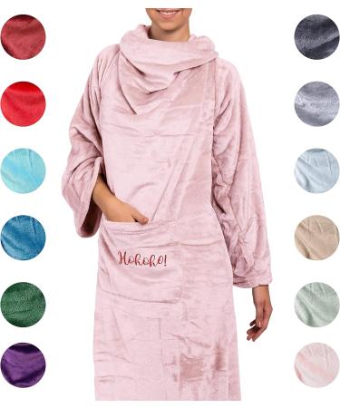 Personalized Hohoho Blanket | Warm Fluffy Hoodie Blanket for Women | Perfect Gift - 150x180cm - Buy Online on GoSupps.com