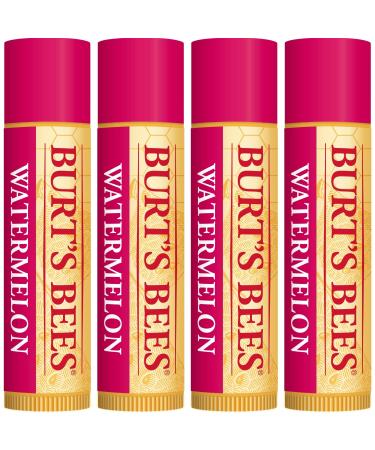 Burt's Bees Watermelon Lip Balm 4-Pack - 100% Natural Origin Moisturizing Formula - Buy Online on GoSupps.com