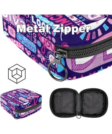 Portable Women s Binding Storage Bags | Purple Menstrual Pad & Tampon Holder | Multi-Colored Organizer for School & Office - Buy Online on GoSupps.com