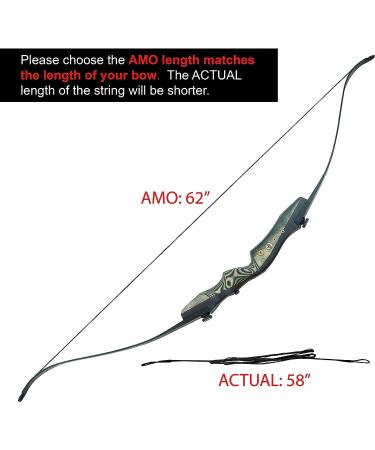 Southland Archery Supply B-55 Dacron Traditional Recurve Bow String - Made in USA - 16 Strands - AMO 60 in - For Bows Up to 65 lbs - Buy Online on GoSupps.com