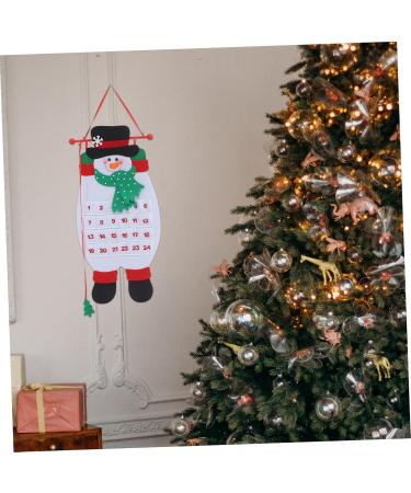 Cabilock Christmas Advent Calendar 2pcs Calendar Christmas Tree Hanging Ornament Christmas Countdown 3d Accessories - Buy Online on GoSupps.com