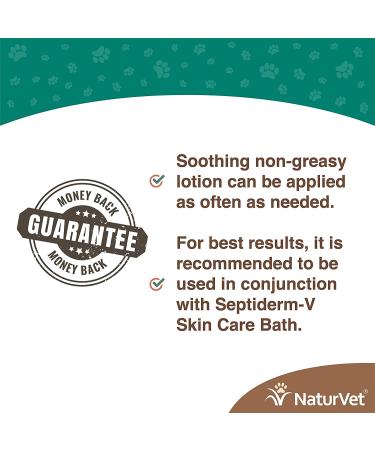 NaturVet Septiderm-V Skin Care Lotion for Dogs & Cats | Pet Health Supplement for Dermatitis, Allergies, and Hot Spots | Grooming Aid - 16 Oz - Buy Online on GoSupps.com