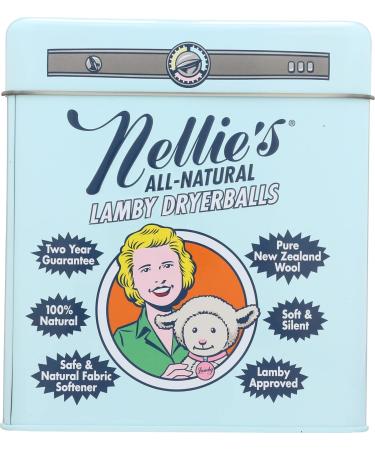 Nellie's All-Natural Organic Lamby Wool Dryer Balls - Eco-Friendly 4 Pack (12 Total) - Premium Laundry Solution - Buy Online on GoSupps.com
