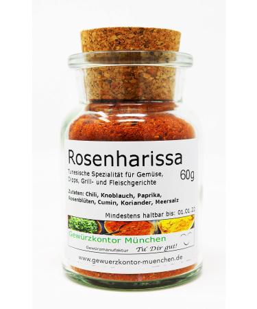 Rose Harissa Rose Harissa 60g in a glass jar Gew rzkontor Munich