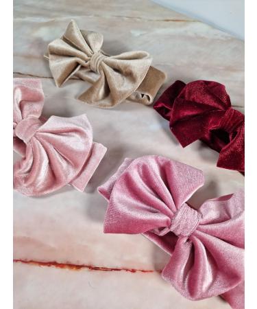 ROYAL ICON Baby Girl Headbands - Luxuriously Soft Bows for Little Princess - Pattern 6 (PK4) - Buy Online on GoSupps.com