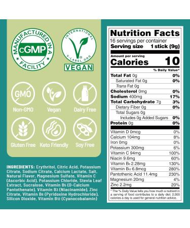 Venture Pal Sugar Free Electrolyte Powder Packets - Keto Friendly Liquid IV Mix for Rapid Hydration & Recovery | 16 Sticks - Non-GMO Vegan 5 Vitamins & 7 Electrolytes - Buy Online on GoSupps.com