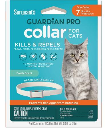Sergeant's Guardian Pro Flea & Tick Cat Collar - 1 Count - Buy Online on GoSupps.com