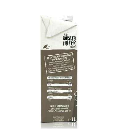 Buy Berief Organic Oat Drink Barista - 10 Pack (1L) | 100% Plant-Based for Frothing Coffee Shakes & Smoothies - International Shipping Available - Buy Online on GoSupps.com