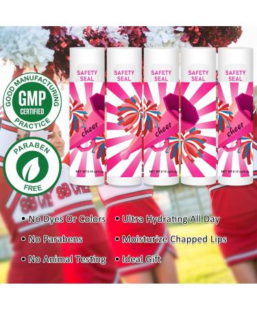 DMSKY 60 Pcs Cheer Lip Balm Bulk Cheer Team Gifts Cheer Party Favors for Cheerleader Girls Teammates - Buy Online on GoSupps.com
