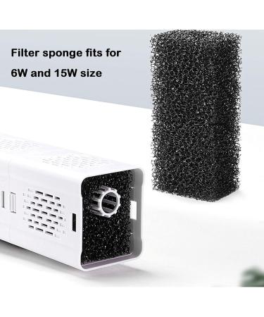 OSATNB 4-in-1 Aquarium Filter Sponge - 6W & 15W Compatible - 500-1800L/h Multifunctional Filter with Oxygen Ventilation - 4 Pieces - Buy Online on GoSupps.com