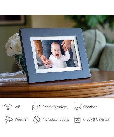 Simply Smart Home Photoshare 8 WiFi Digital Picture Frame - 8 GB, Touchscreen, Easy Setup | Black Wood Frame | Share Photos from Phone | Holds 5,000+ Photos | No Fees - Buy Online on GoSupps.com
