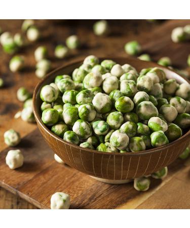 Jaybees Nuts Wasabi Peas (24 oz) - Crunchy Spicy Snack in Reusable Jar, Kosher Certified - Buy Online on GoSupps.com