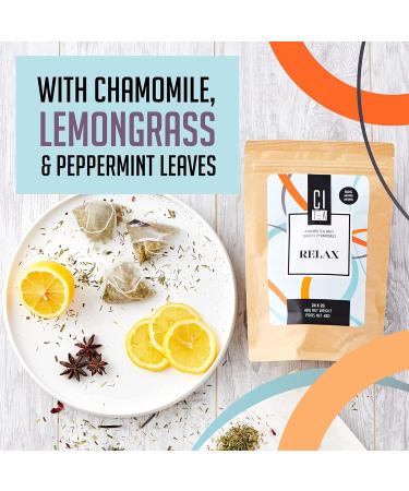 Relax Chamomille Herbal Tea in 24x2g Pyramid teabags-Citea (Relax 48g) Relax 48g - Buy Online on GoSupps.com