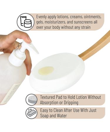 Slick 17-Inch Back Lotion Applicator - Easy Reach, Washable, Self Tanner Tool - Buy Online on GoSupps.com