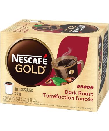Nescafe Gold Dark Roast Roast & Ground Coffee Capsules 30x9g - Buy Online on GoSupps.com