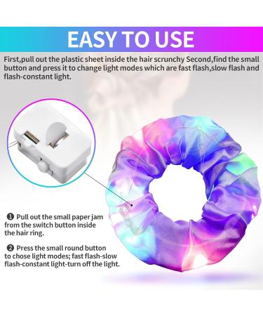 14 Piece LED Light Hair Ties - Stylish Satin Elastic Hair Bands for Women & Girls | Elegant Hair Accessories - Buy Online on GoSupps.com