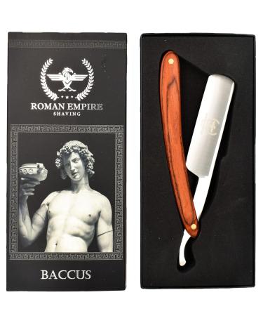 Razor Blades Club Roman Empire Bacchus Razor - Professional Silver Hairdresser Razor for Beard Mustache & Contours - 1 Piece | International Shipping Available - Buy Online on GoSupps.com