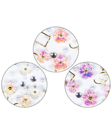 Nail Art Overlay 3D Pearls Flower Mix Set - International Shipping Available - Buy Online on GoSupps.com