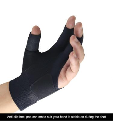Quick-Drying Breathable Billiard Gloves for Shooters | Black Left Hand S/M | Perfect for Snooker & Queue Sports - Shop Now! - Buy Online on GoSupps.com