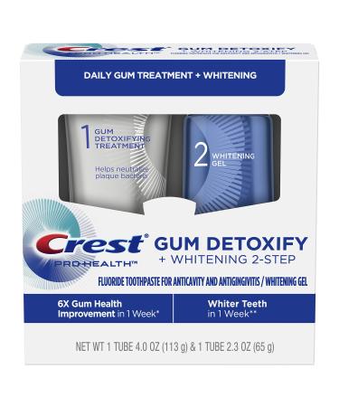 Crest Pro-Health Gum Detoxify + Whitening Two- Step Toothpaste  4.0 and 2.3 oz - Buy Online on GoSupps.com