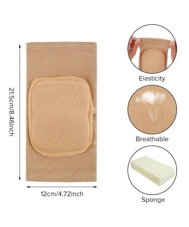 Sibba Compression Elbow Pads - Breathable Arm Brace Support for Kids Men & Women | Fitness Volleyball & Basketball Protector (Nude - Buy Online on GoSupps.com