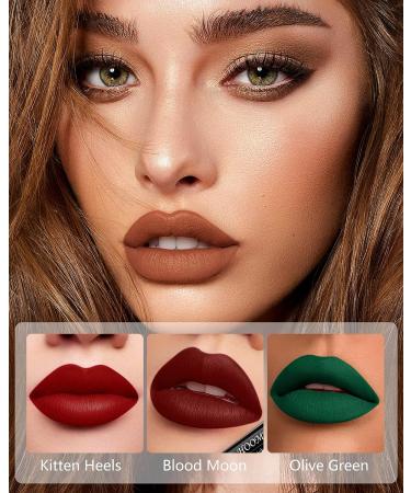 Hoomuss Dark Burgundy Matte Lipstick - Long Lasting, Smudgeproof, Vegan & Cruelty Free - Buy Online on GoSupps.com