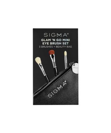 Sigma Beauty Glam 'N Go Mini Eye Brush Set - 3 Brushes with Beauty Bag - Buy Online on GoSupps.com
