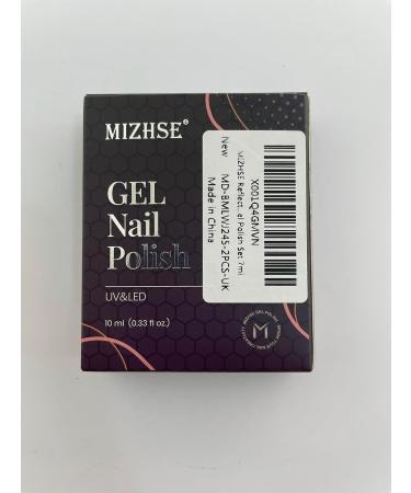 MIZHSE White Pearl Aurora Shell Gel Nail Polish Set - Long Lasting 10ml*2 | For Professional Nail Art, DIY Manicure | UV/LED Lamp Required | BMLWJ245 - Buy Online on GoSupps.com