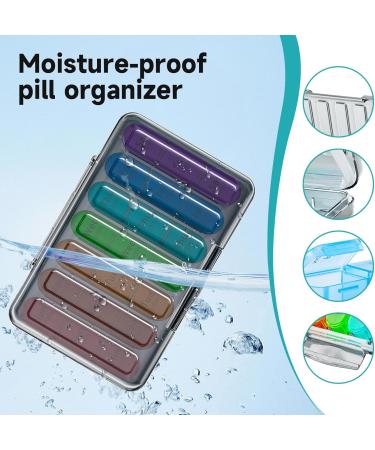 Weekly Pill Organizer 3 Times a Day - Moisture-Proof 7-Day Pill Case for Vitamins & Medication - Windtrace - Buy Online on GoSupps.com