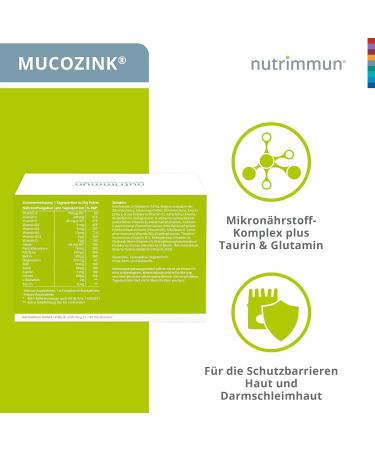 Buy Nutrimmun Mucozink Powder (30 x 20 g) Premium Dietary Supplement for Skin & Intestinal Health | Vitamins Minerals Glutamine & Taurine 30 Daily Portions - Buy Online on GoSupps.com