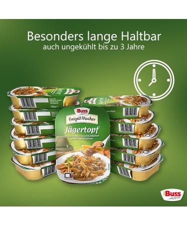 Buy Buss Freizeitmacher Hearty Hunters Pot - Noodles Meatballs & Mushrooms - 12 x 300g | International Shipping Available - Buy Online on GoSupps.com