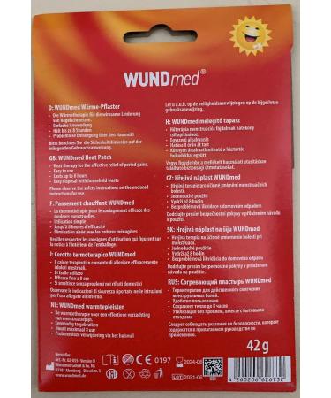 Wundmed Natural Heat Patch - Effective Relief for Period Pain | Medical Device (1) - Shop Internationally - Buy Online on GoSupps.com