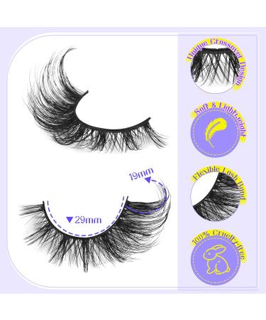 Buy ALICE Fox Eye Lashes - 3D Wispy Cat Eye & Anime Cosplay Eyelashes | Fluffy Manga False Eyelashes - 7 Pairs A001 - Buy Online on GoSupps.com