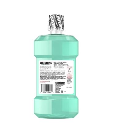 Listerine Zero Alcohol Mouthwash 500ml - Cool Mint Flavor | Alcohol-Free Oral Care for Bad Breath - Buy Online on GoSupps.com
