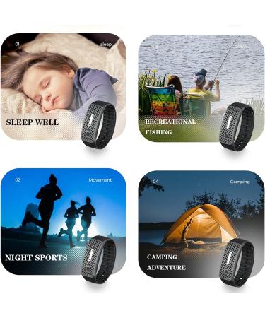 Matteo Ultrasonic Magnetic Lymph Drainage Wristband - Black | Body Shape & Detox Bracelet for Men and Women - Buy Online on GoSupps.com